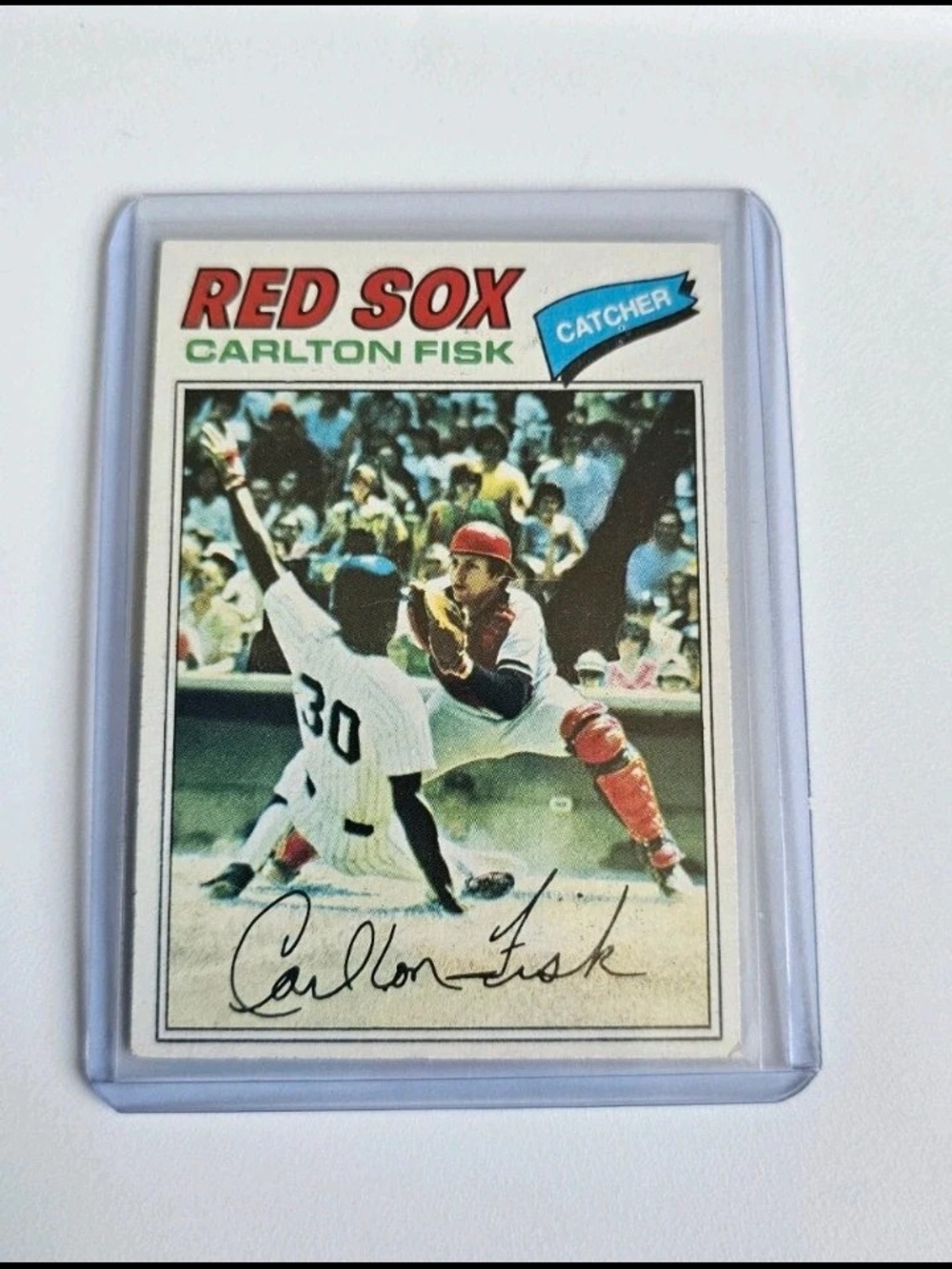Carlton Fisk 1977 Topps ML Baseball Card #640 BR Sox